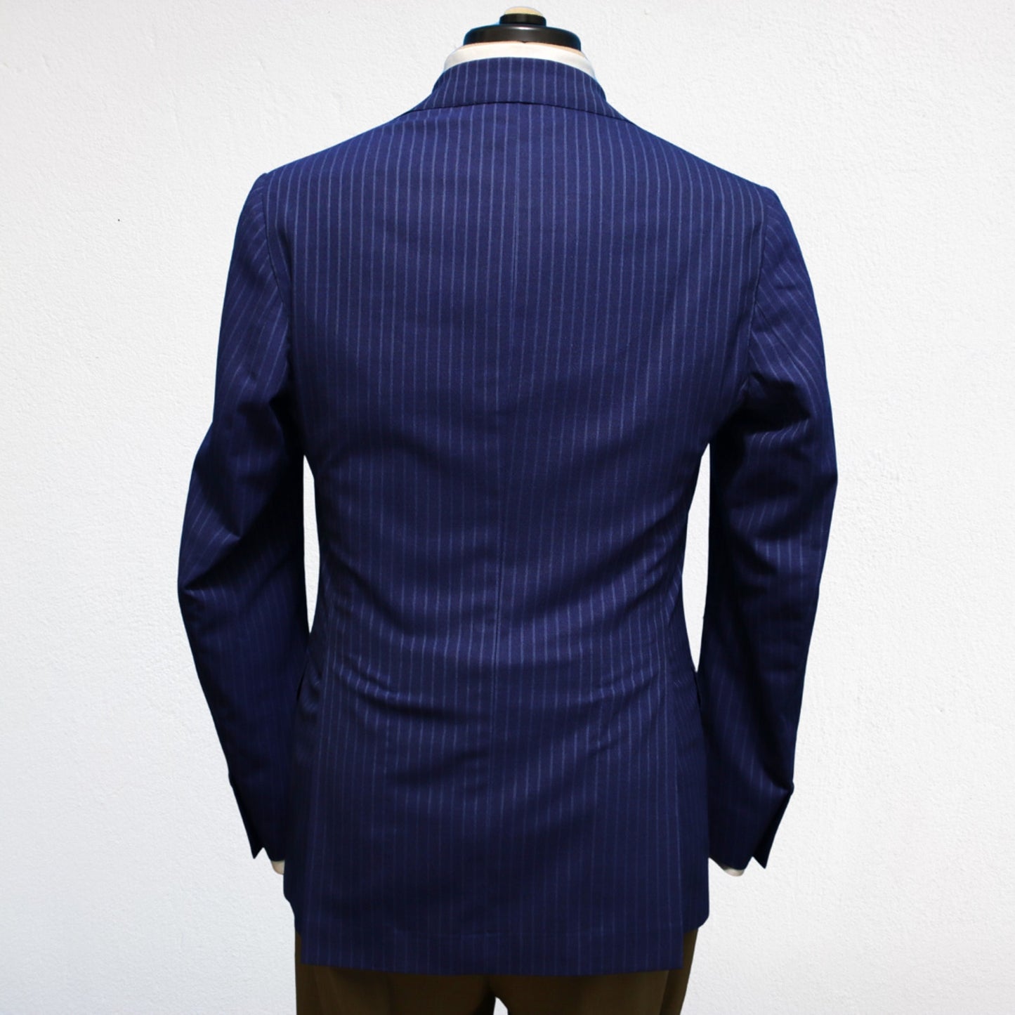 Paul Stuart Napoli Sport Coat US 38R Blue Pin Unstructured Made in Italy EU 48 Back