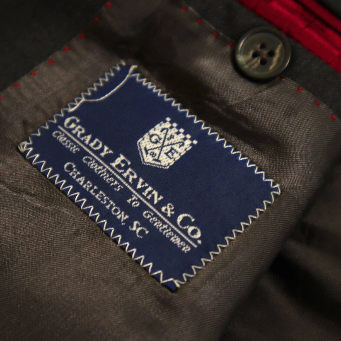 Samuelsohn Performance 2 Piece Suit 41L Gray Sharkskin Super 120s Loro Piana Daul Vent 2 Button
