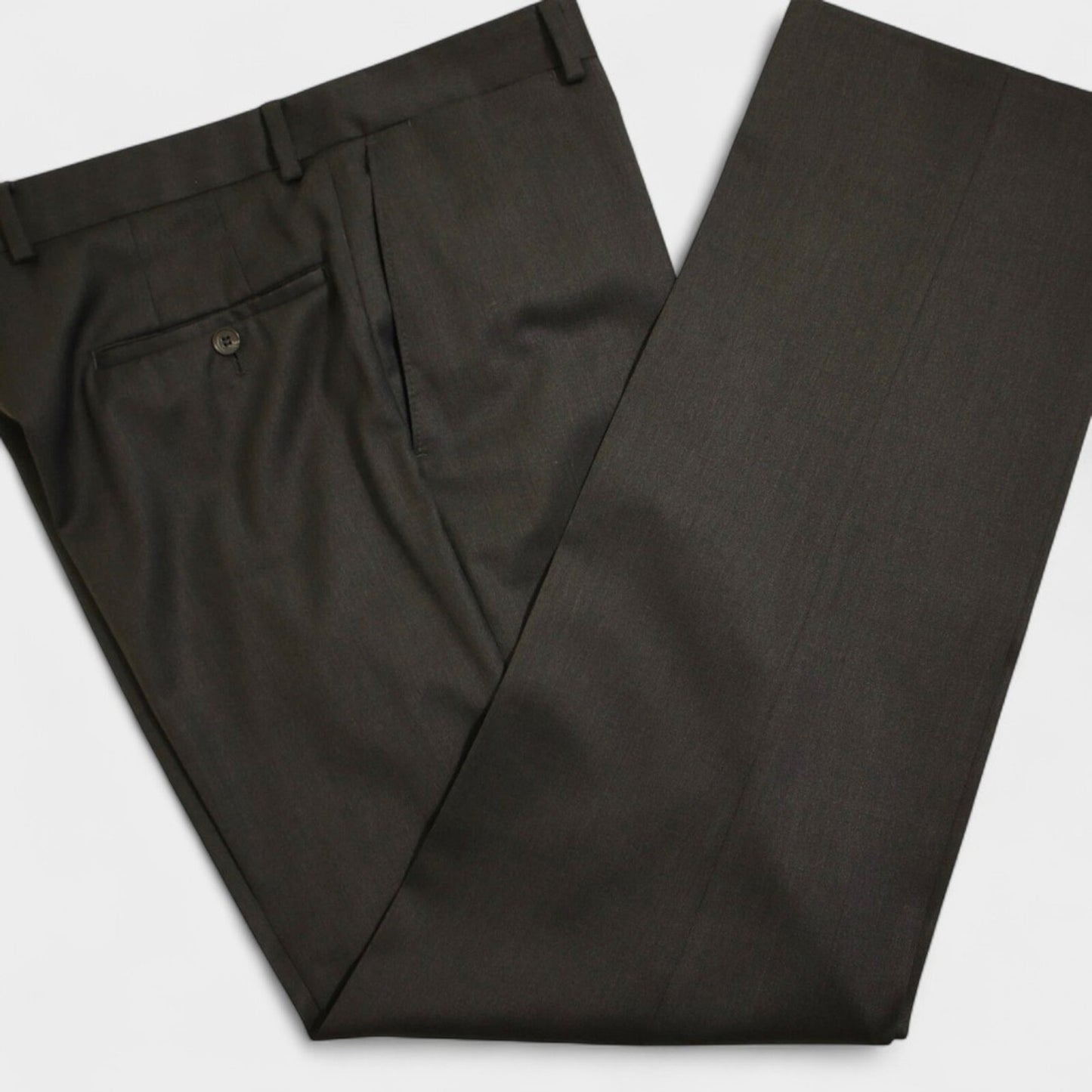 Samuelsohn Performance 2 Piece Suit 41L Gray Sharkskin Super 120s Loro Piana Daul Vent 2 Button