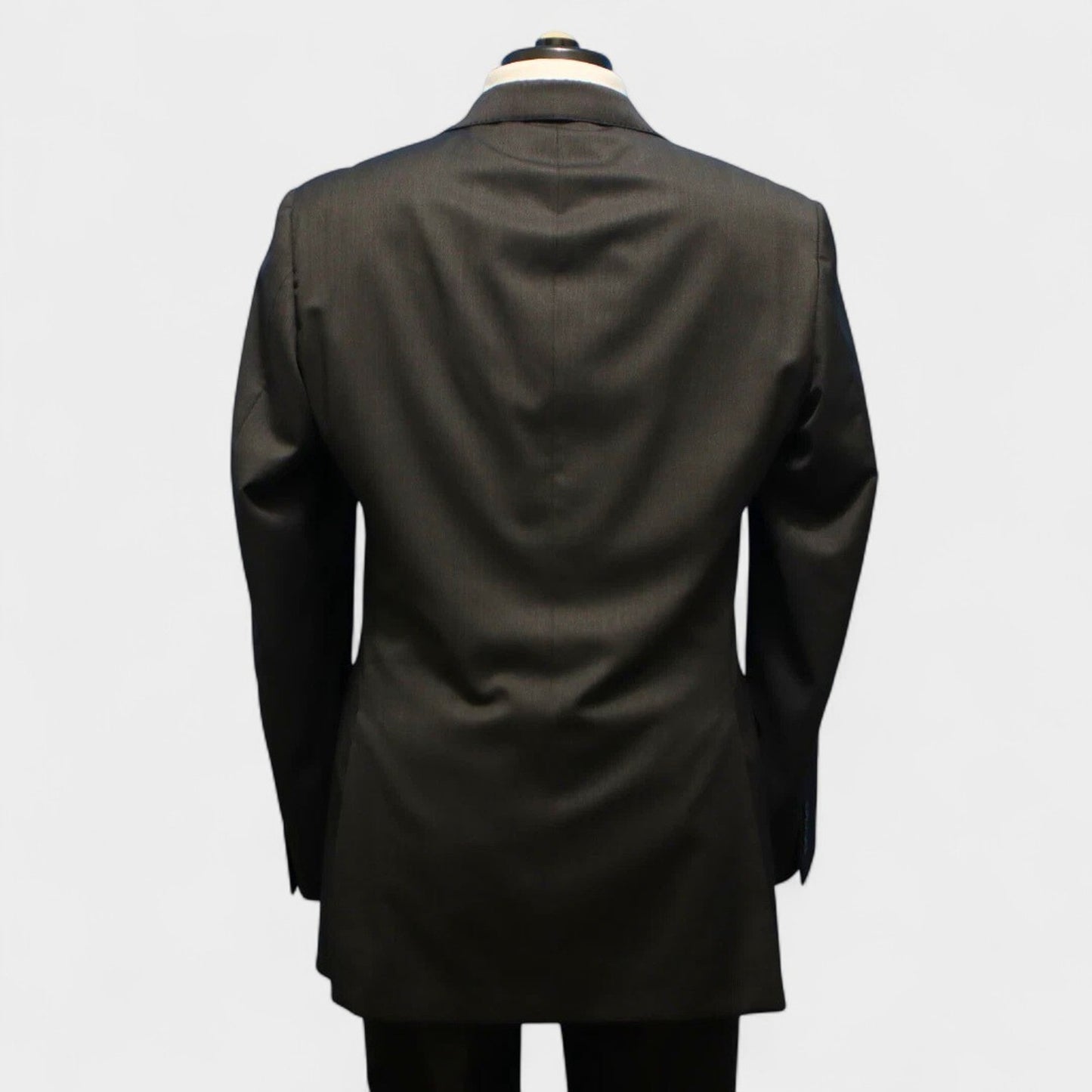 Samuelsohn Performance 2 Piece Suit 41L Gray Sharkskin Super 120s Loro Piana Daul Vent 2 Button