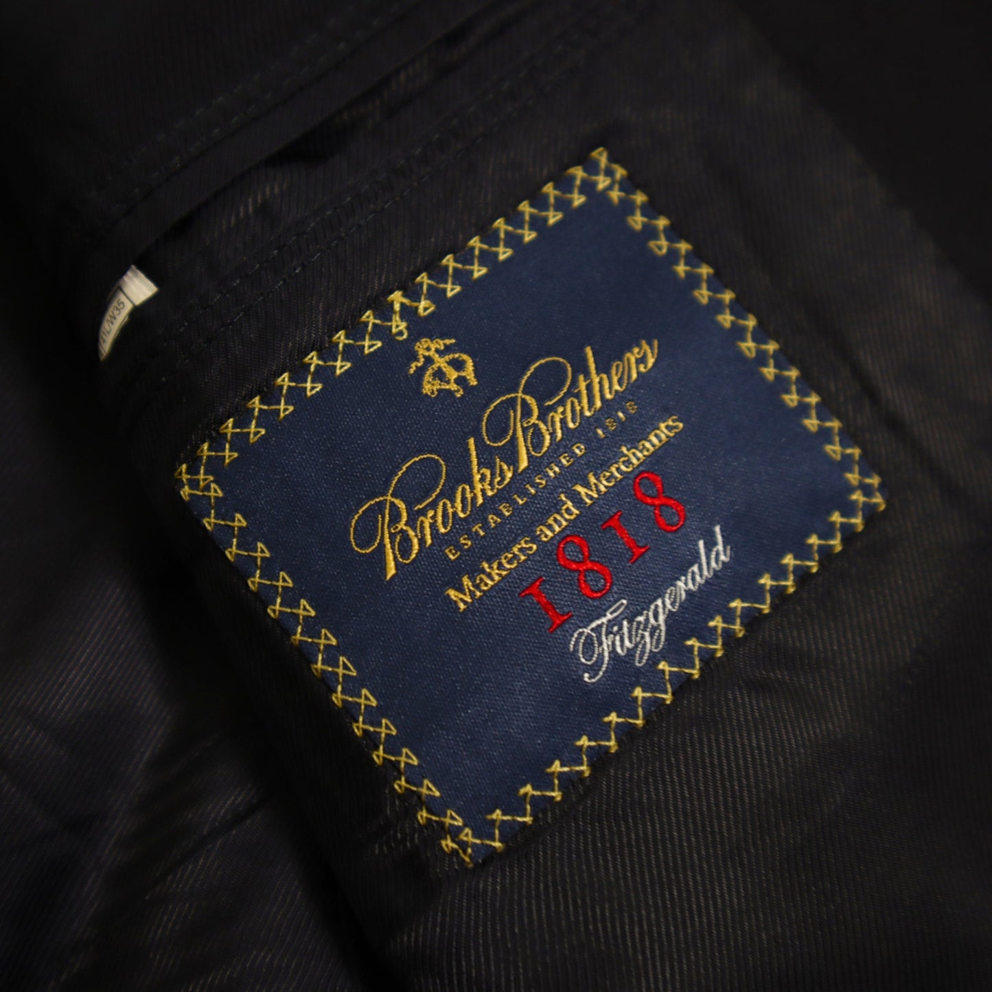 Brooks Brothers Fitzgerald X Estrato 2 Piece Suit 41L Navy Makers Wool 2 Button