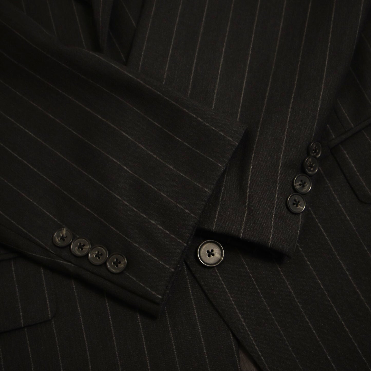 Samuelsohn Performance X Loro Piana EXTREME 2 Piece Suit 41L Charcoal Gray Super 120's Wool Dual Vent