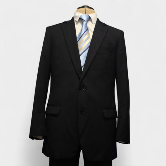 Brooks Brothers Fitzgerald X Estrato 2 Piece Suit 41L Navy Makers Wool 2 Button