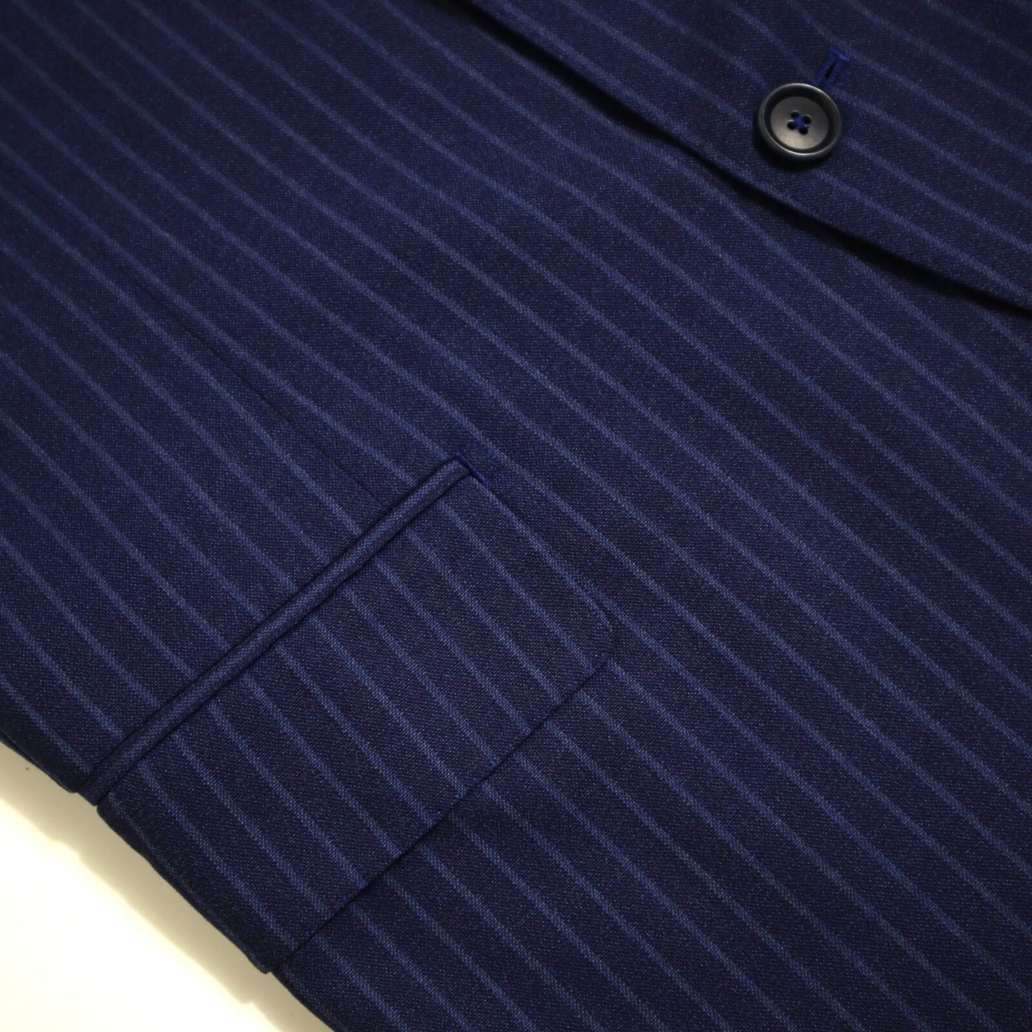Current Paul Stuart Napoli Sport Coat US 38R Blue Pin Unstructured Made in Italy EU 48