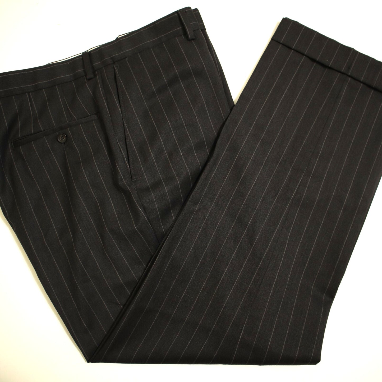 Samuelsohn Performance X Loro Piana EXTREME 2 Piece Suit 41L Charcoal Gray Super 120's Wool Dual Vent