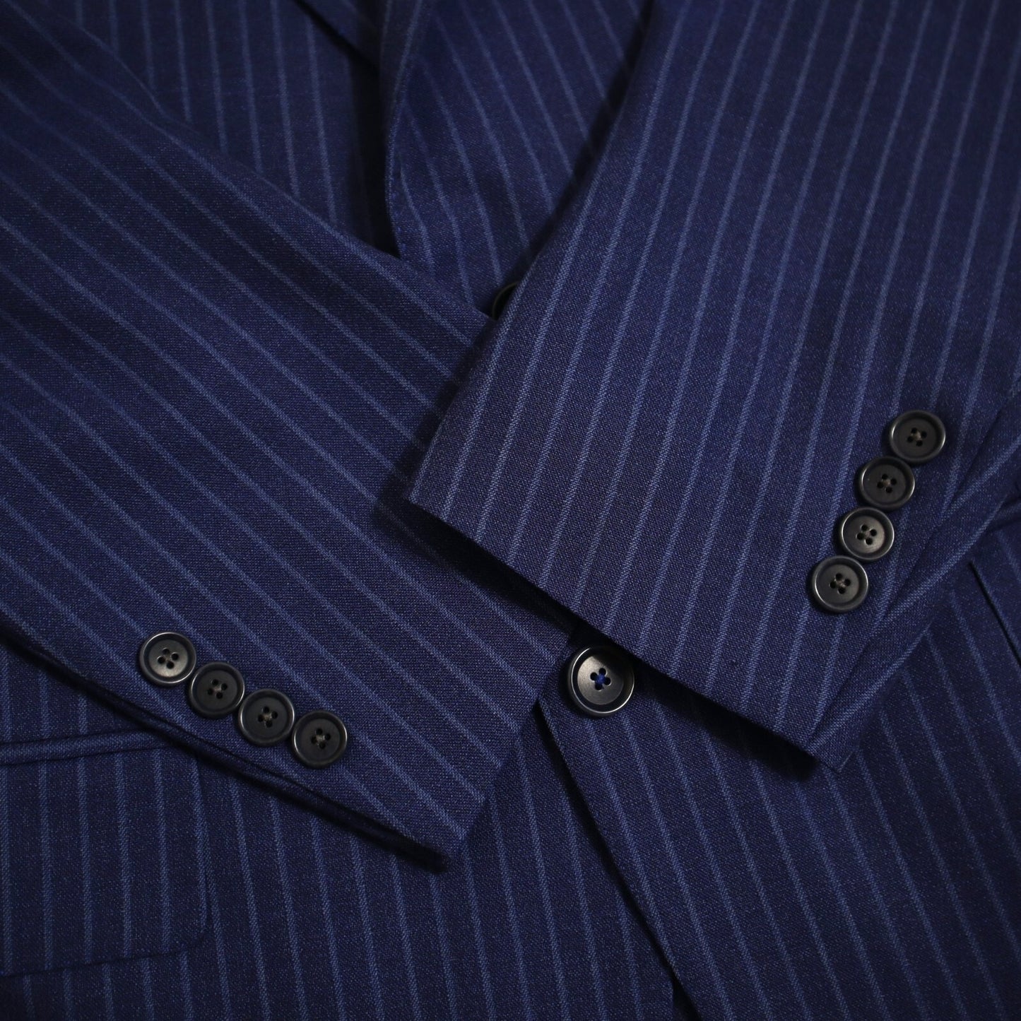 Current Paul Stuart Napoli Sport Coat US 38R Blue Pin Unstructured Made in Italy EU 48