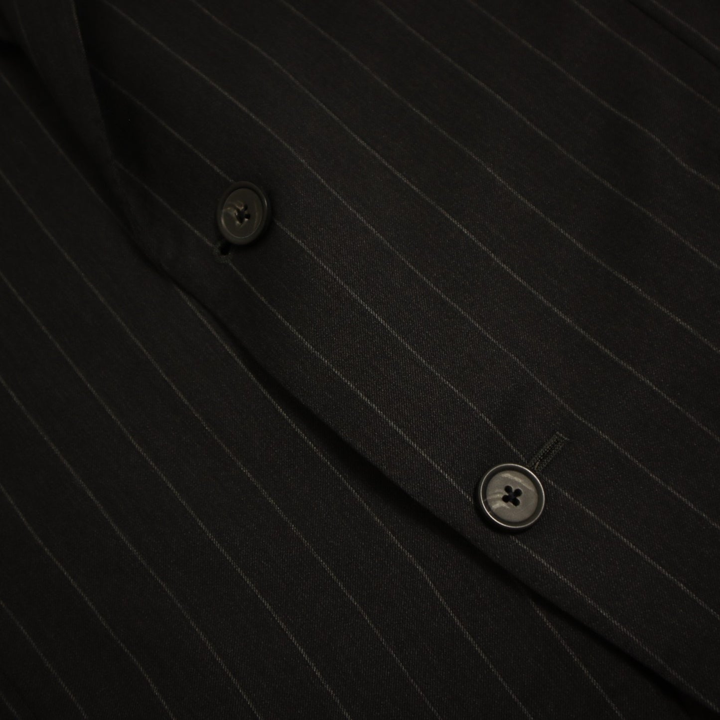 Samuelsohn Performance X Loro Piana 2 Piece Suit 46R Gray Pinstripe Super 120s