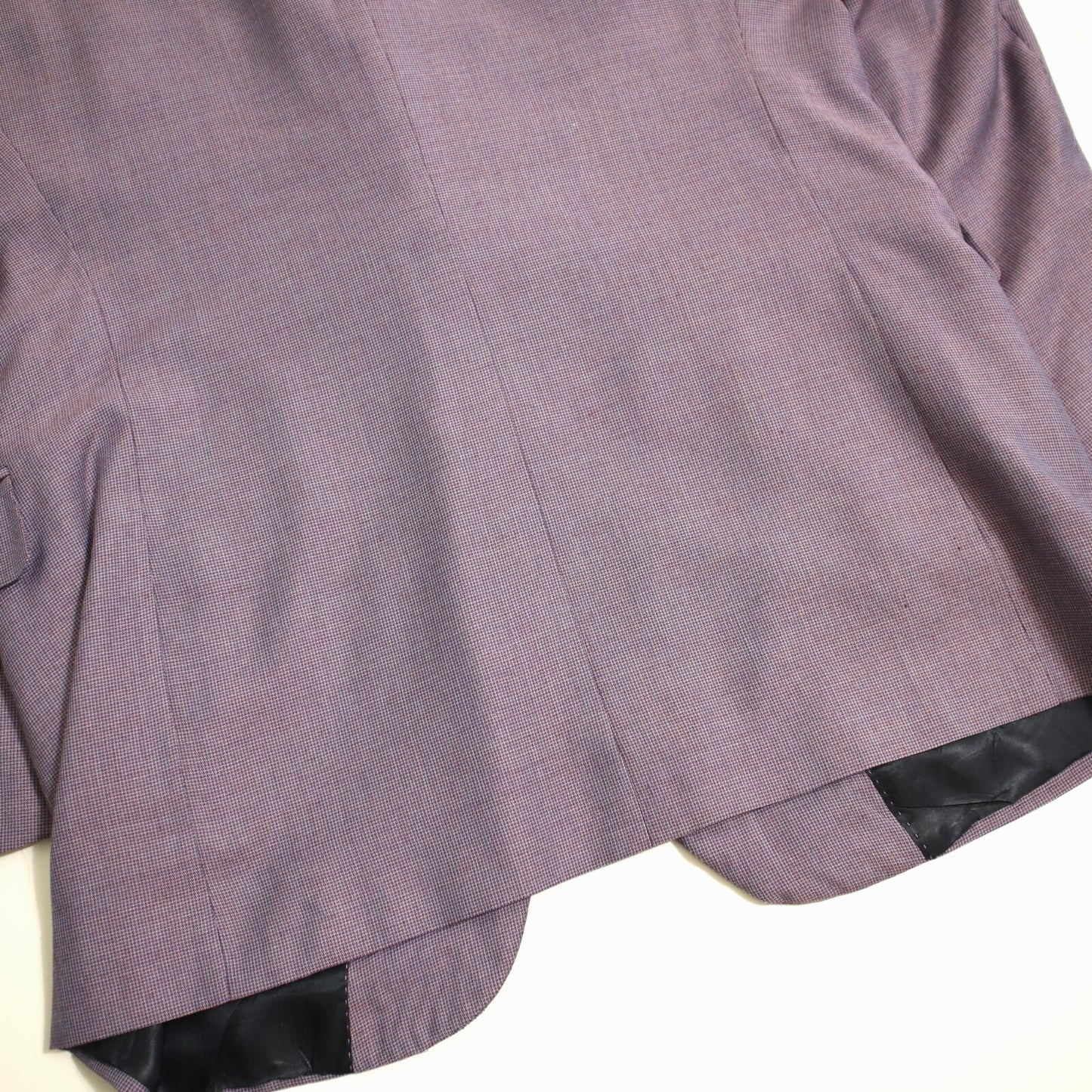 Bespoke Holland Sherry Sport Coat 44L Lavender Wool Functional Surgeon Cuff 2 ButtonBlazer