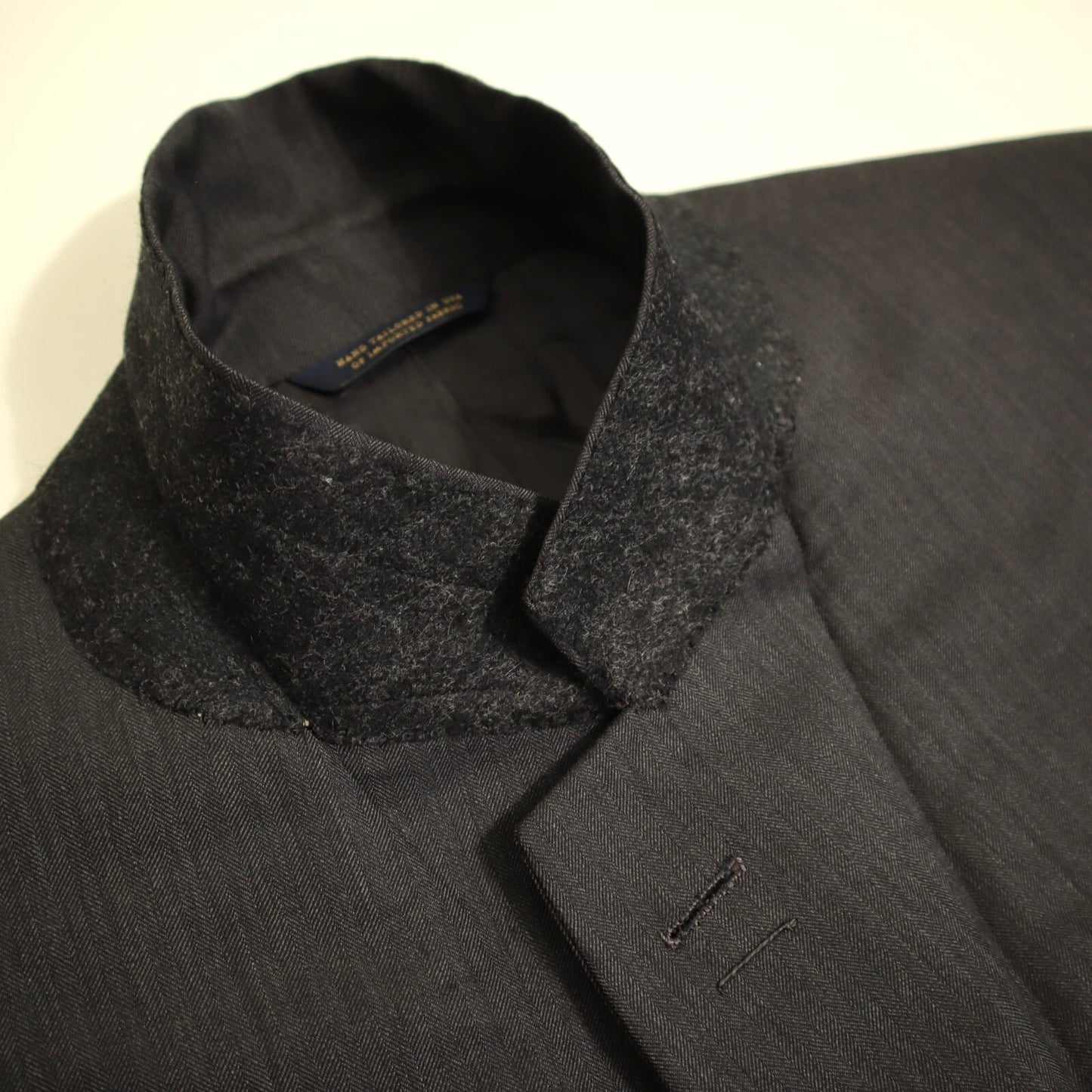 Brooks Brothers Golden Fleece 2 Piece Suit 44L Gray Tonal "Hand Tailored" Pleated Pants