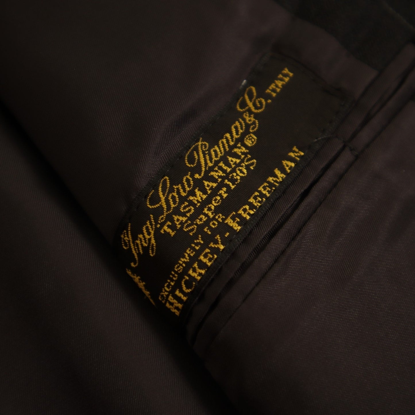 Hickey Freeman X Loro Piana 2 Piece Suit 46L Gray Pinstripe MADISON Super 130s Tasmania Wool