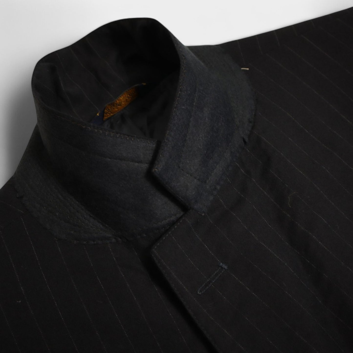 Brooks Brothers Makers 2 Piece Suit 41R Hand Tailored Charcoal Pinstripe Wool