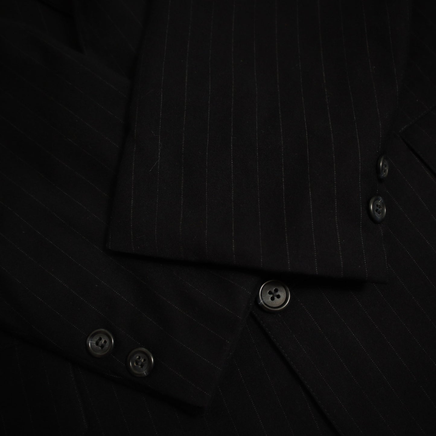 Brooks Brothers Makers 2 Piece Suit 41R Hand Tailored Charcoal Pinstripe Wool