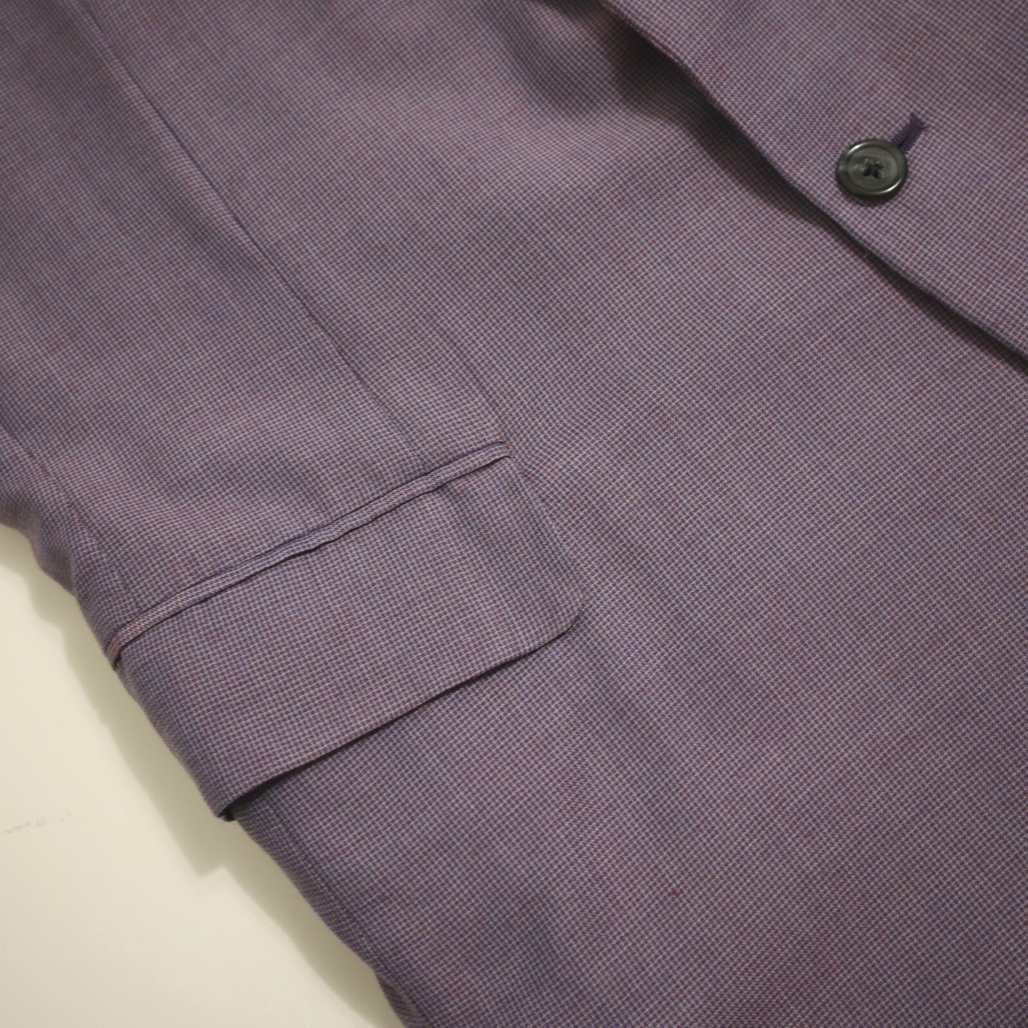 Bespoke Holland Sherry Sport Coat 44L Lavender Wool Functional Surgeon Cuff 2 ButtonBlazer