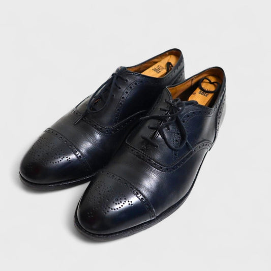 Alden 909 Dress Shoes US Made Brogue Cap Resole Oxford Black Size 10.5 C