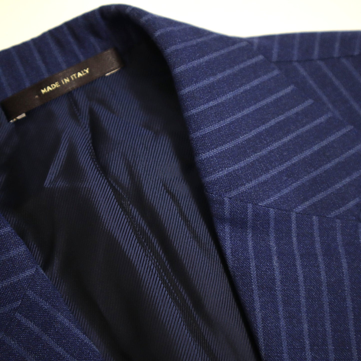 Current Paul Stuart Napoli Sport Coat US 38R Blue Pin Unstructured Made in Italy EU 48