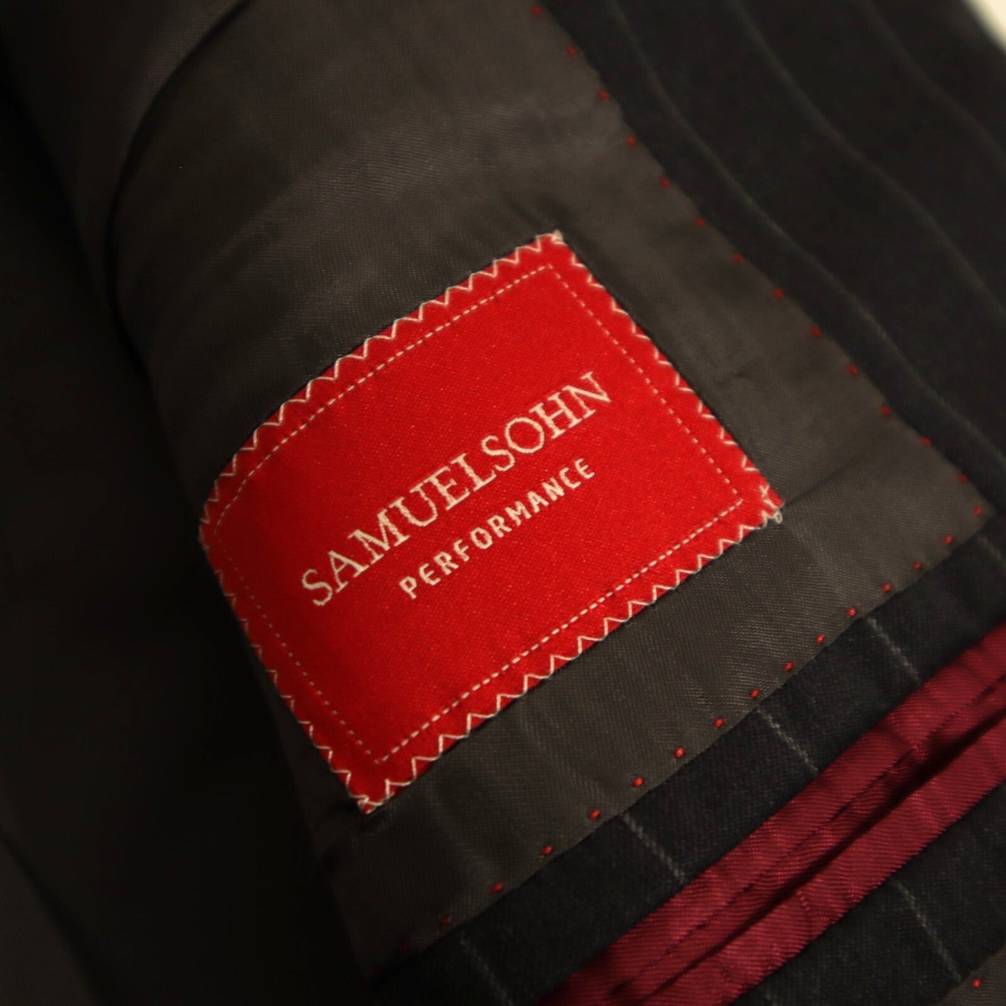 Samuelsohn Performance X Loro Piana EXTREME 2 Piece Suit 41L Charcoal Gray Super 120's Wool Dual Vent