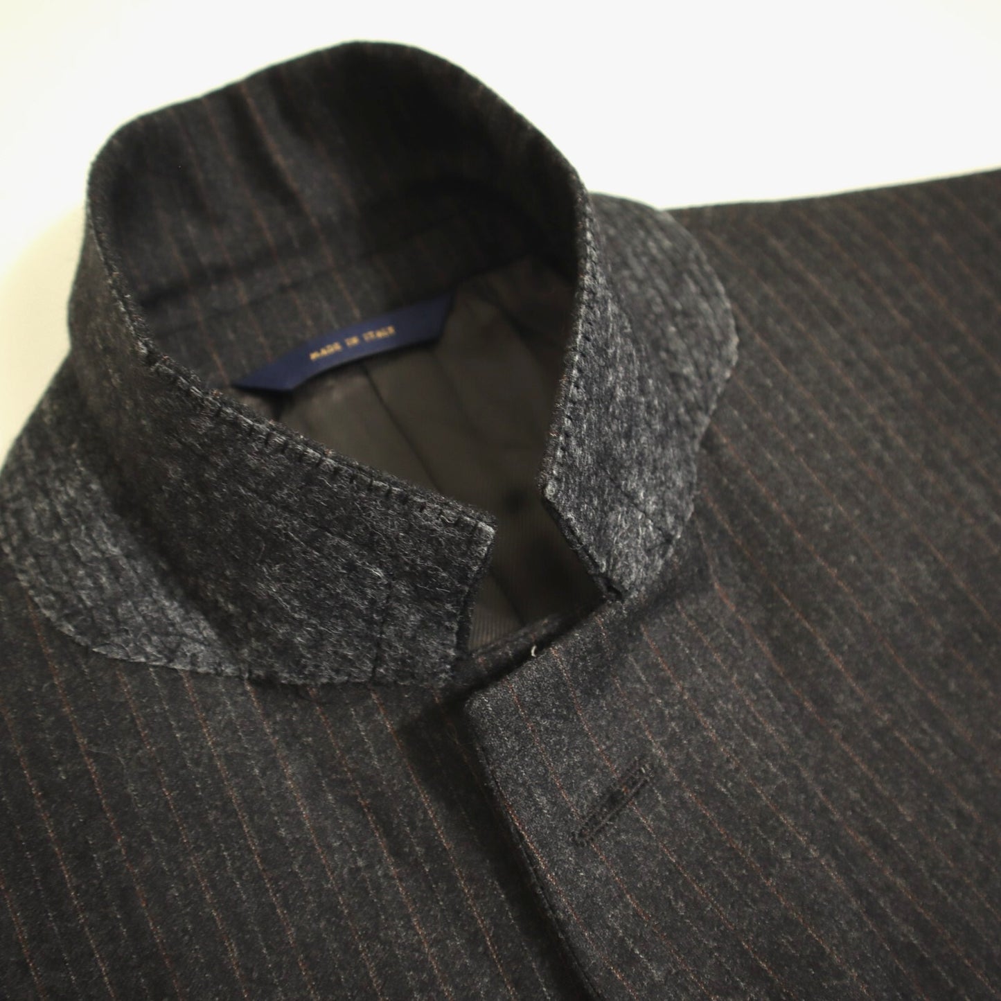 Brooks Brothers 1818 Fitzgerald 2 Piece Suit 43L Charcoal Flannel Wool Italy VBC