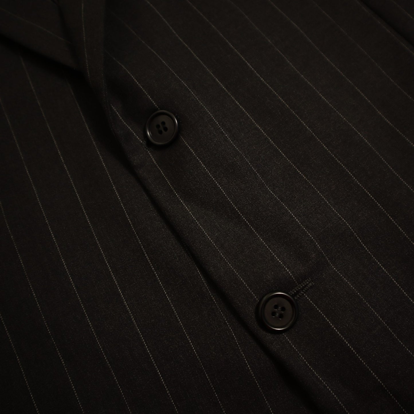 Hickey Freeman X Loro Piana 2 Piece Suit 46L Gray Pinstripe MADISON Super 130s Tasmania Wool