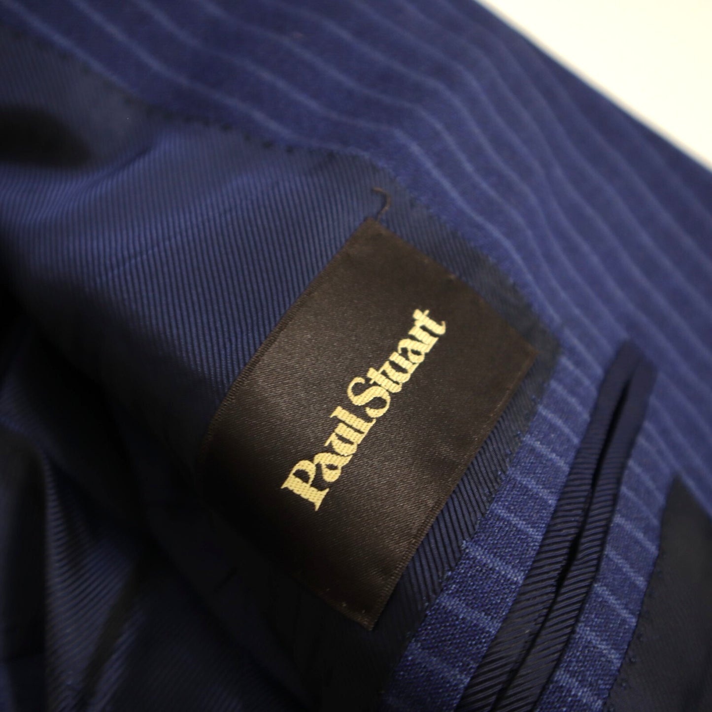 Current Paul Stuart Napoli Sport Coat US 38R Blue Pin Unstructured Made in Italy EU 48