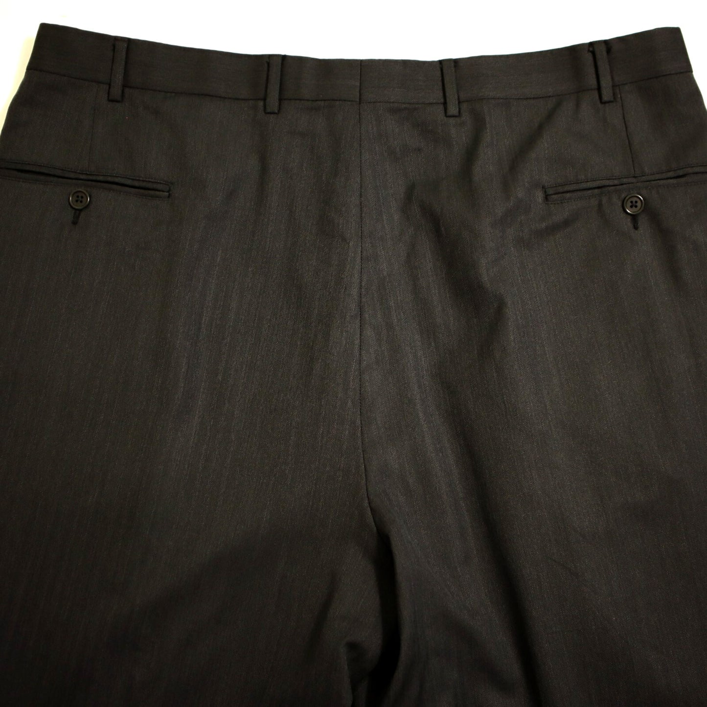 Brooks Brothers Golden Fleece 2 Piece Suit 44L Gray Tonal "Hand Tailored" Pleated Pants