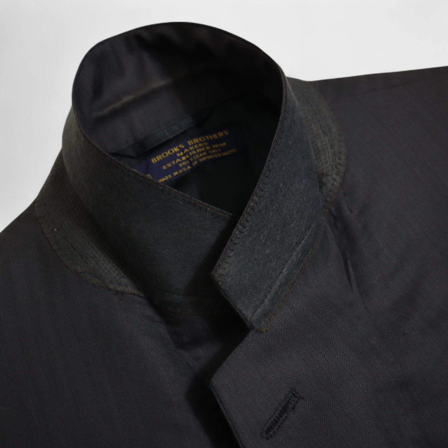 Brooks Brothers 2 Piece Suit 43L Blue Tonal Wool "MAKERS" Pleated 3 Button