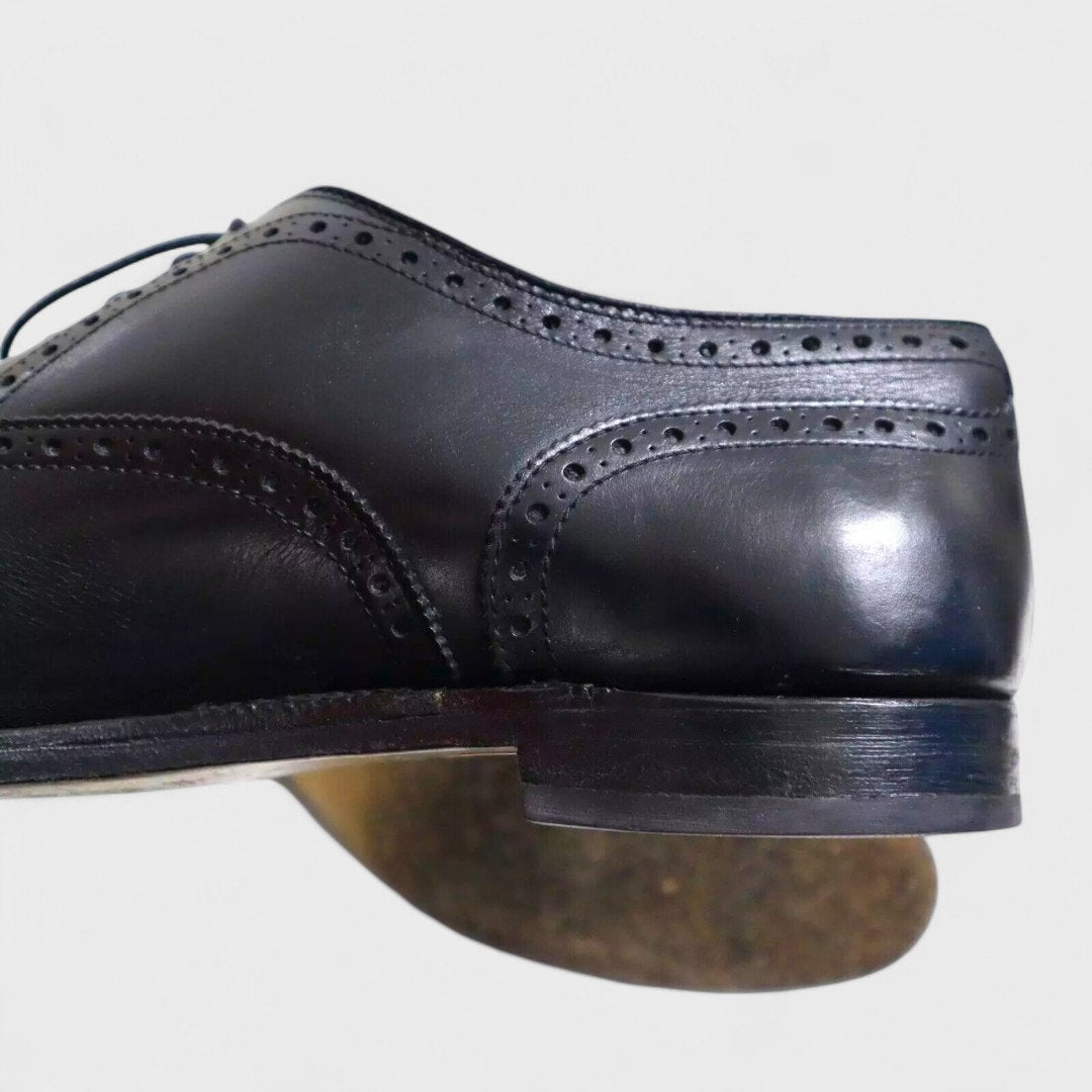 Alden 909 Dress Shoes US Made Brogue Cap Resole Oxford Black Size 10.5 C