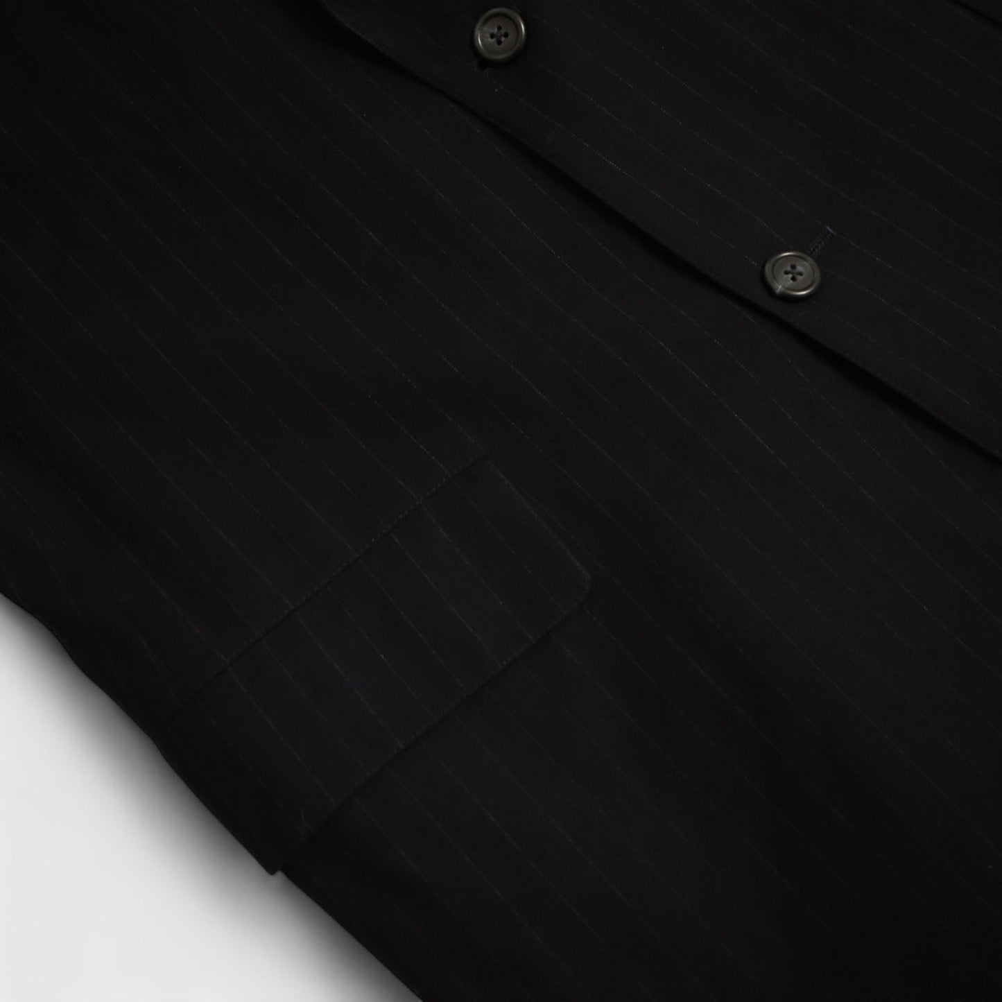 Brooks Brothers Makers 2 Piece Suit 41R Hand Tailored Charcoal Pinstripe Wool