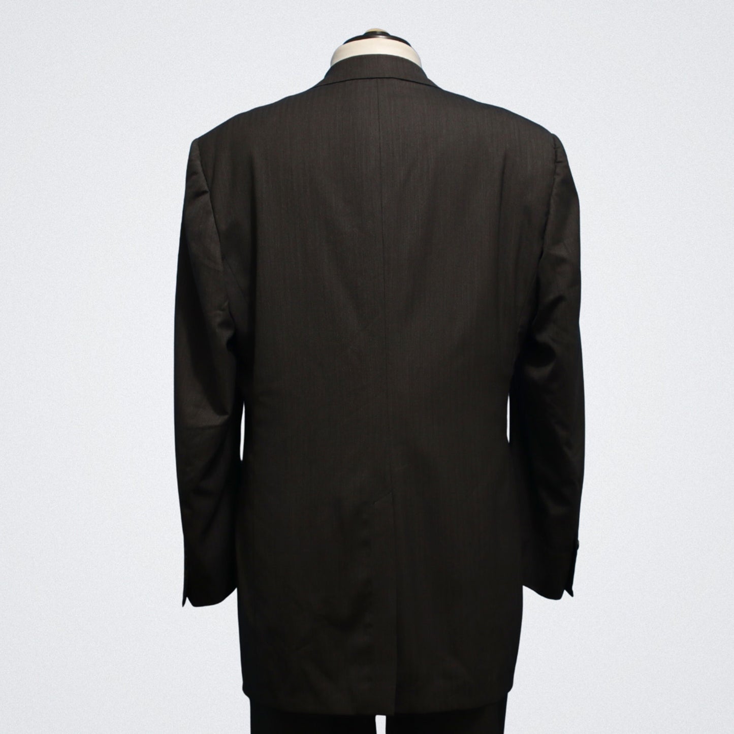 Brooks Brothers Golden Fleece 2 Piece Suit 44L Gray Tonal "Hand Tailored" Pleated Pants